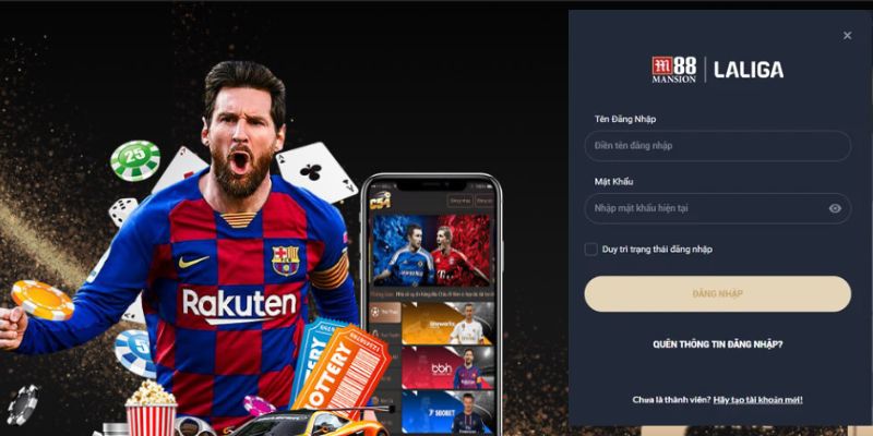 Truy cập vào web chính thức của M88 để đăng nhập